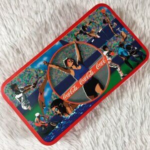 Vintage Coca-Cola Warrior Athletes Hinged Lid Champion's Tin